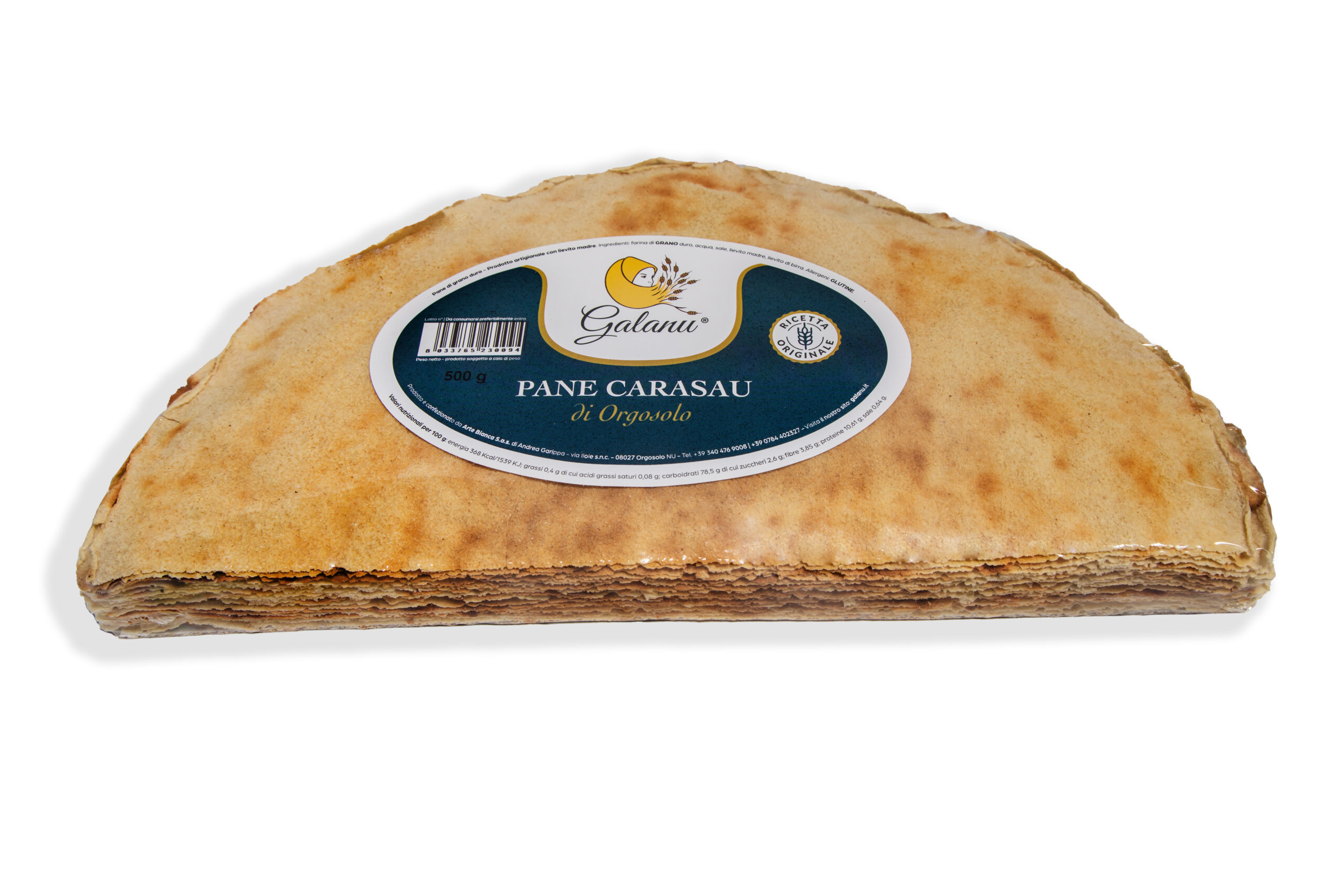 Pane Carasau “Formato Mezzaluna” - 500 g